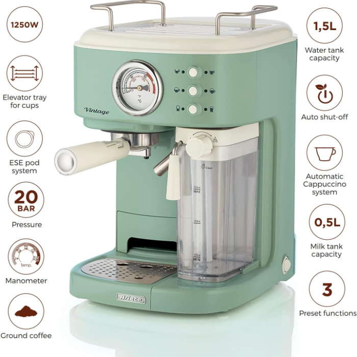 تصویر اسپرسوساز آریته مدل 1383 سبز