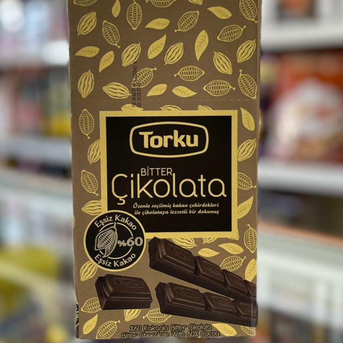 شکلات تلخ کیکولاتا تورکو مدل ۱۶ عددی ۶۰ درصد