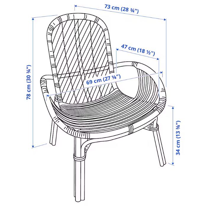 صندلی راحتی ایکیا مدل BROBOCK